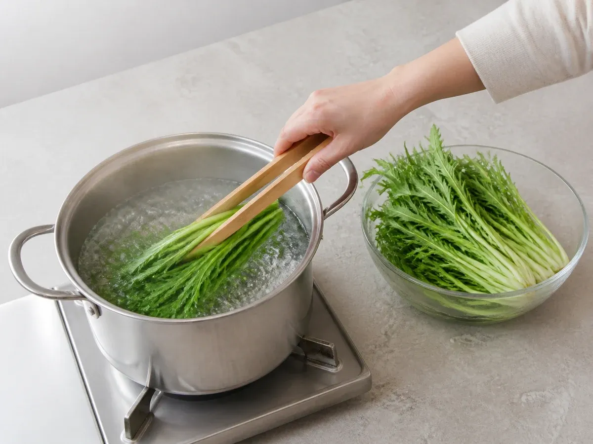 치커리 오래 둬야 하면 데쳐서 냉동 1단계 (확대)