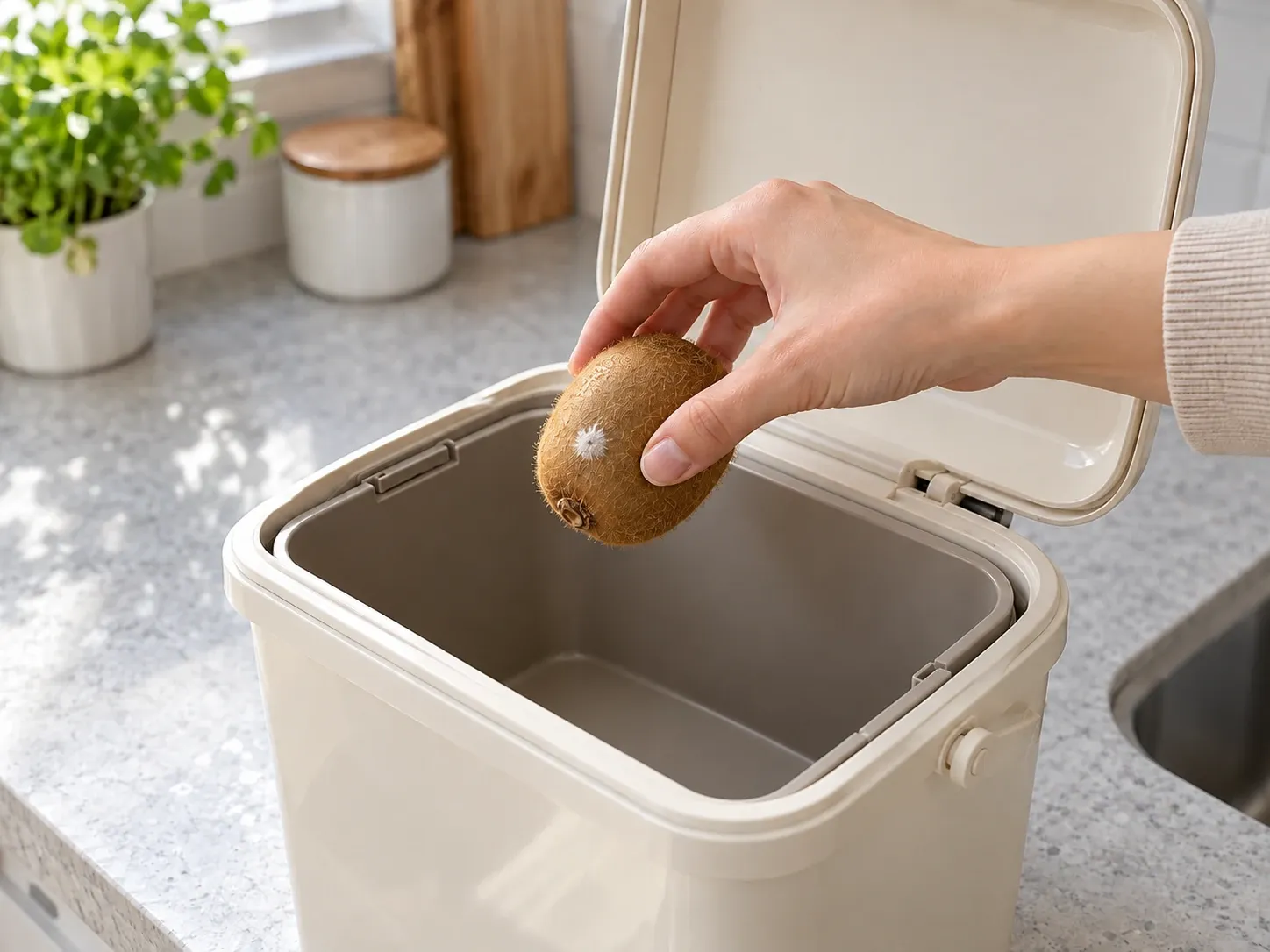 상한 키위 통째로