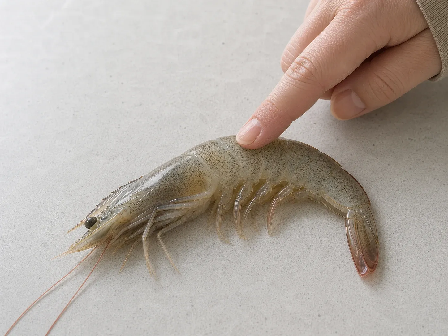 살이 단단하고 탄력 있는지 확인
