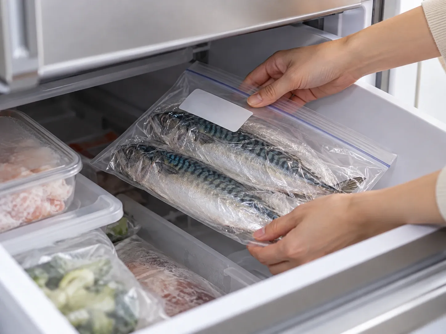 고등어 한 마리씩 소분 냉동 3단계 (확대)