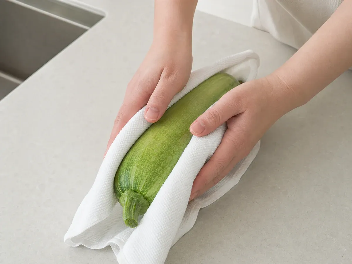 애호박 통째로 냉장 보관 2단계 (확대)