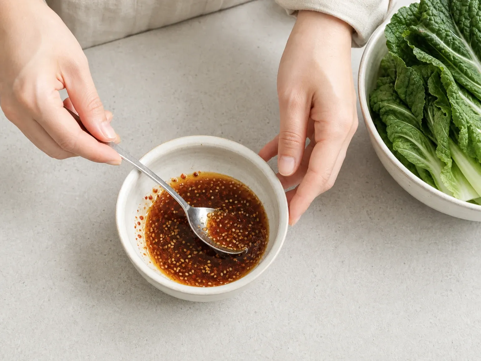 봄동 봄동 비빔밥 3단계 (확대)