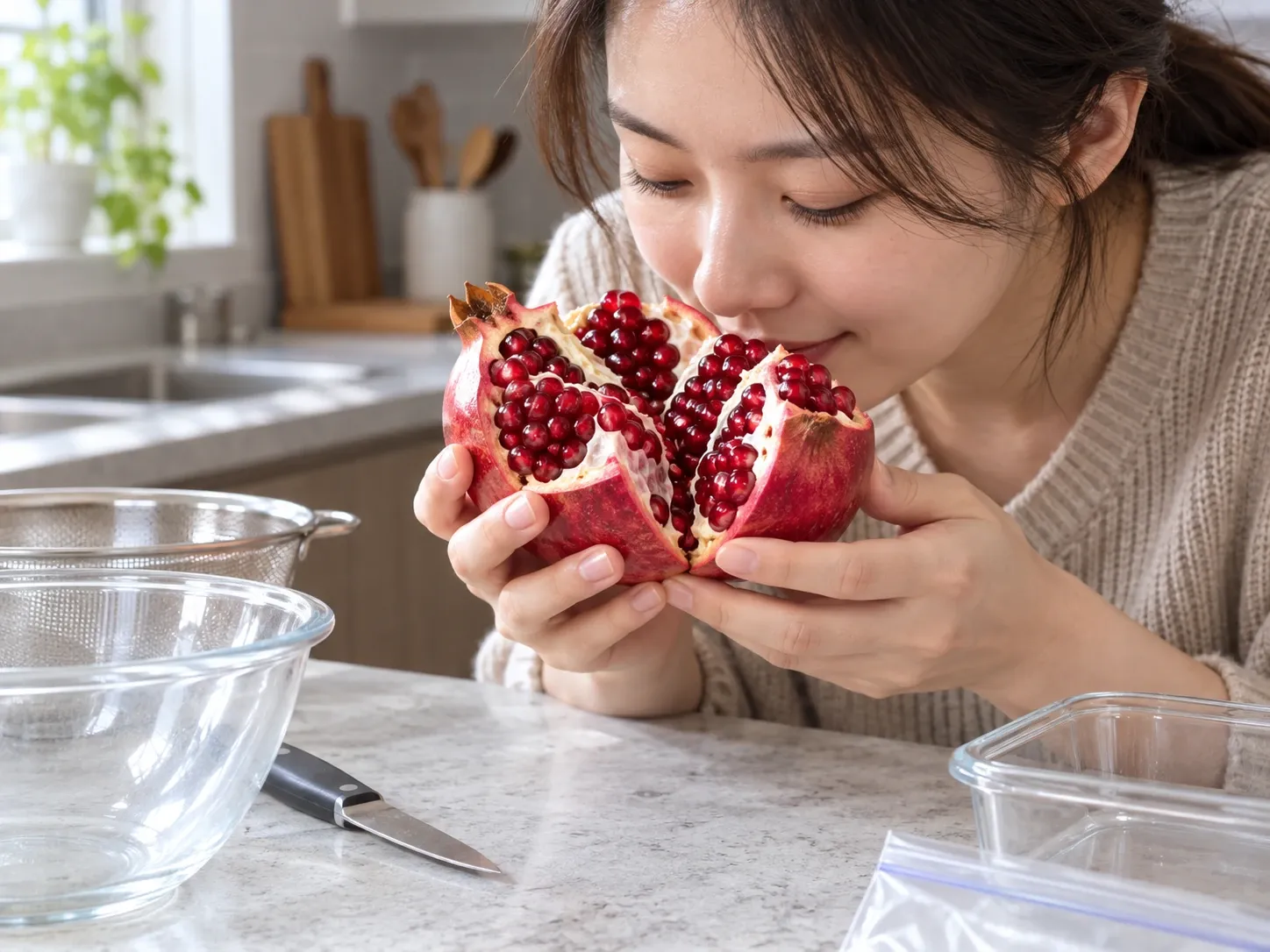 석류 이 석류, 먹어도 될까? 3단계