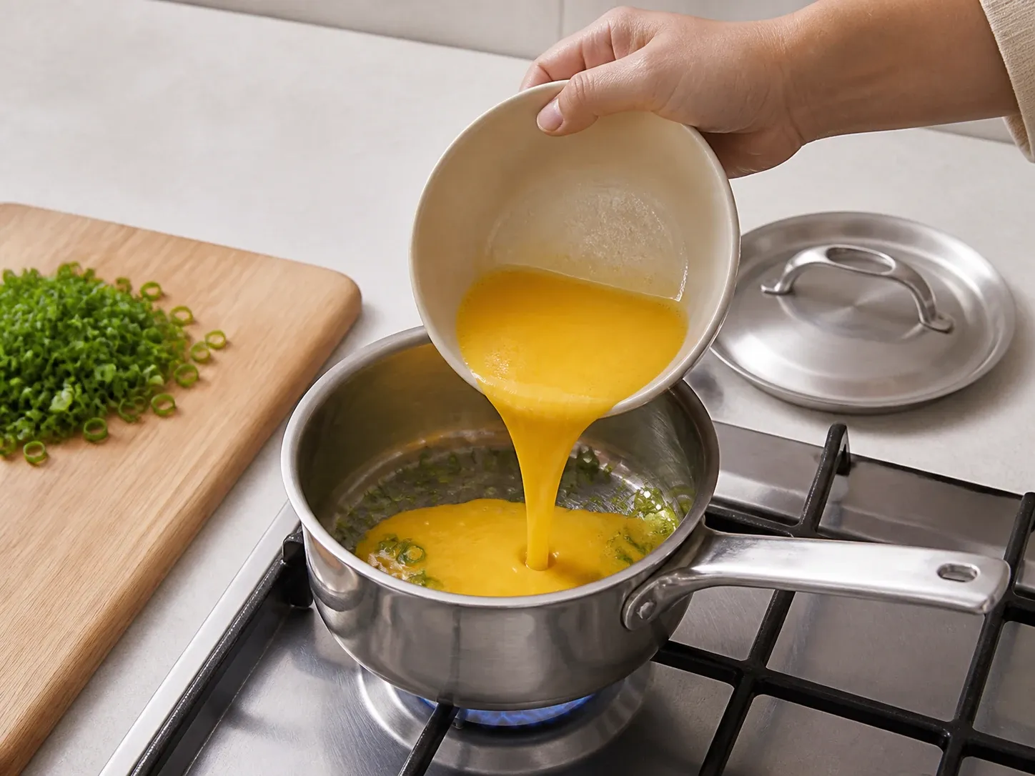 대파 대파 계란찜 4단계