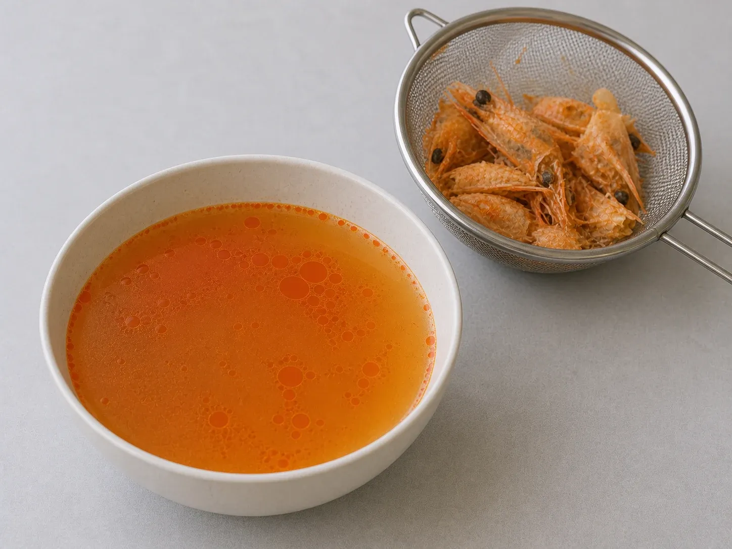 새우 머리로 육수 내기