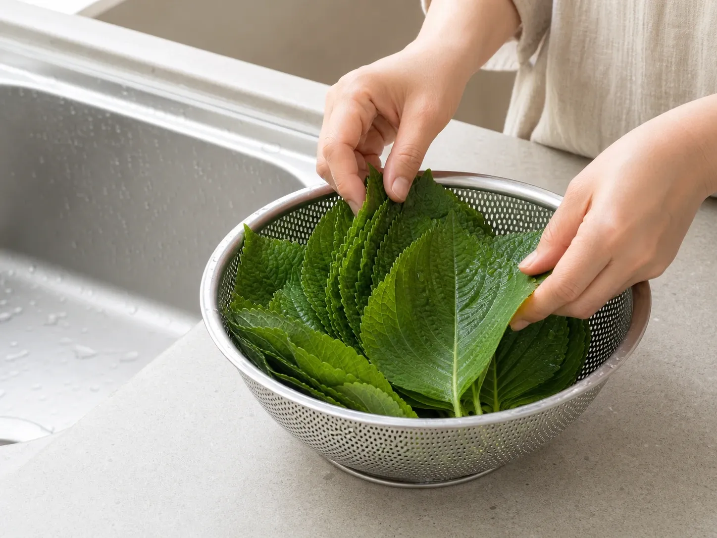 깻잎 깻잎장아찌 1단계