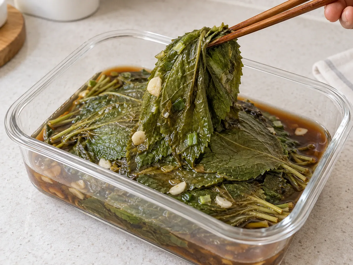깻잎 깻잎장아찌 4단계