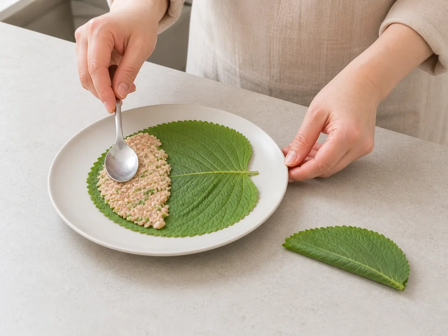 깻잎 깻잎전 3단계 (확대)
