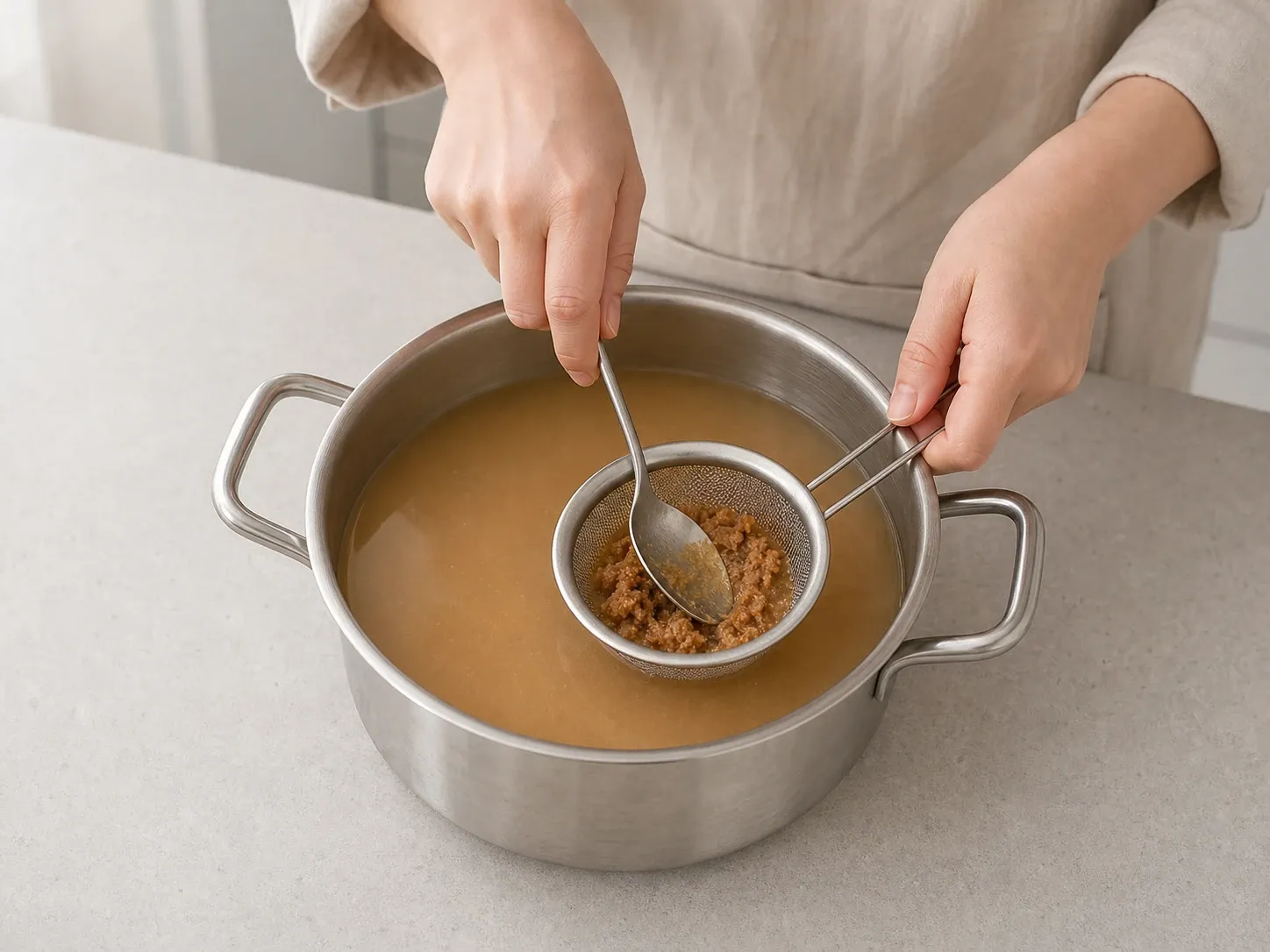 애호박 된장찌개·찌개 활용 1단계 (확대)