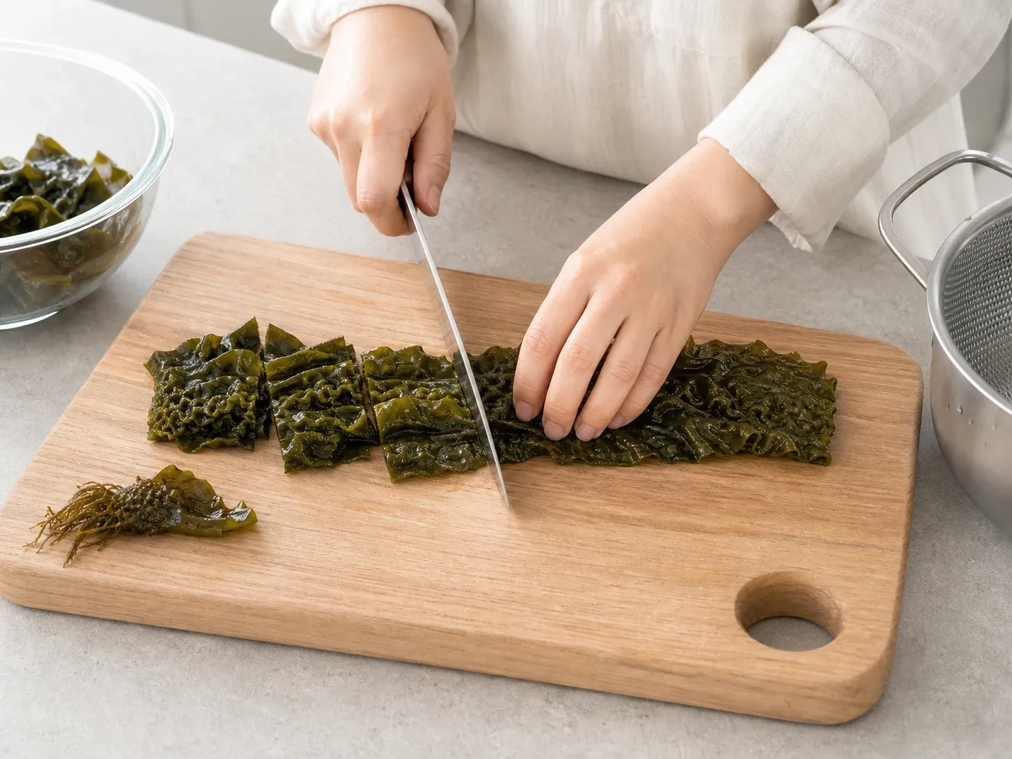 미역 미역귀 데쳐 무침 5단계
