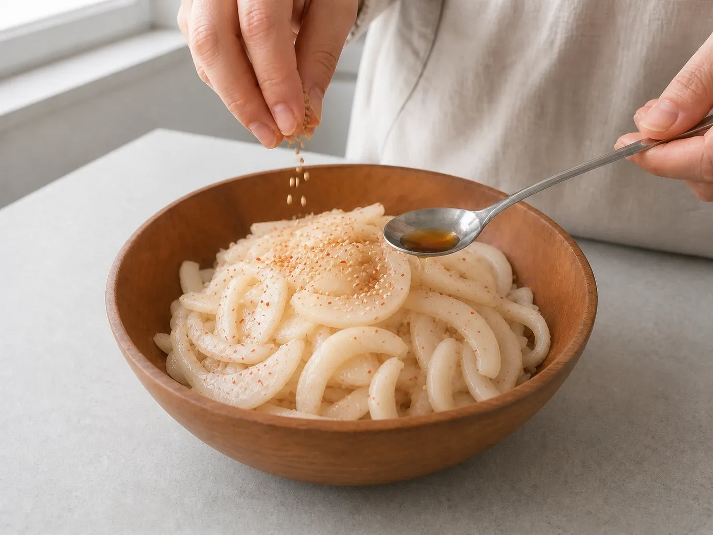 참외 참외 무침 6단계