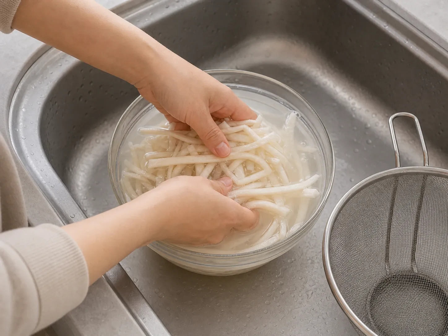 배 배숙 (배도라지) 2단계 (확대)