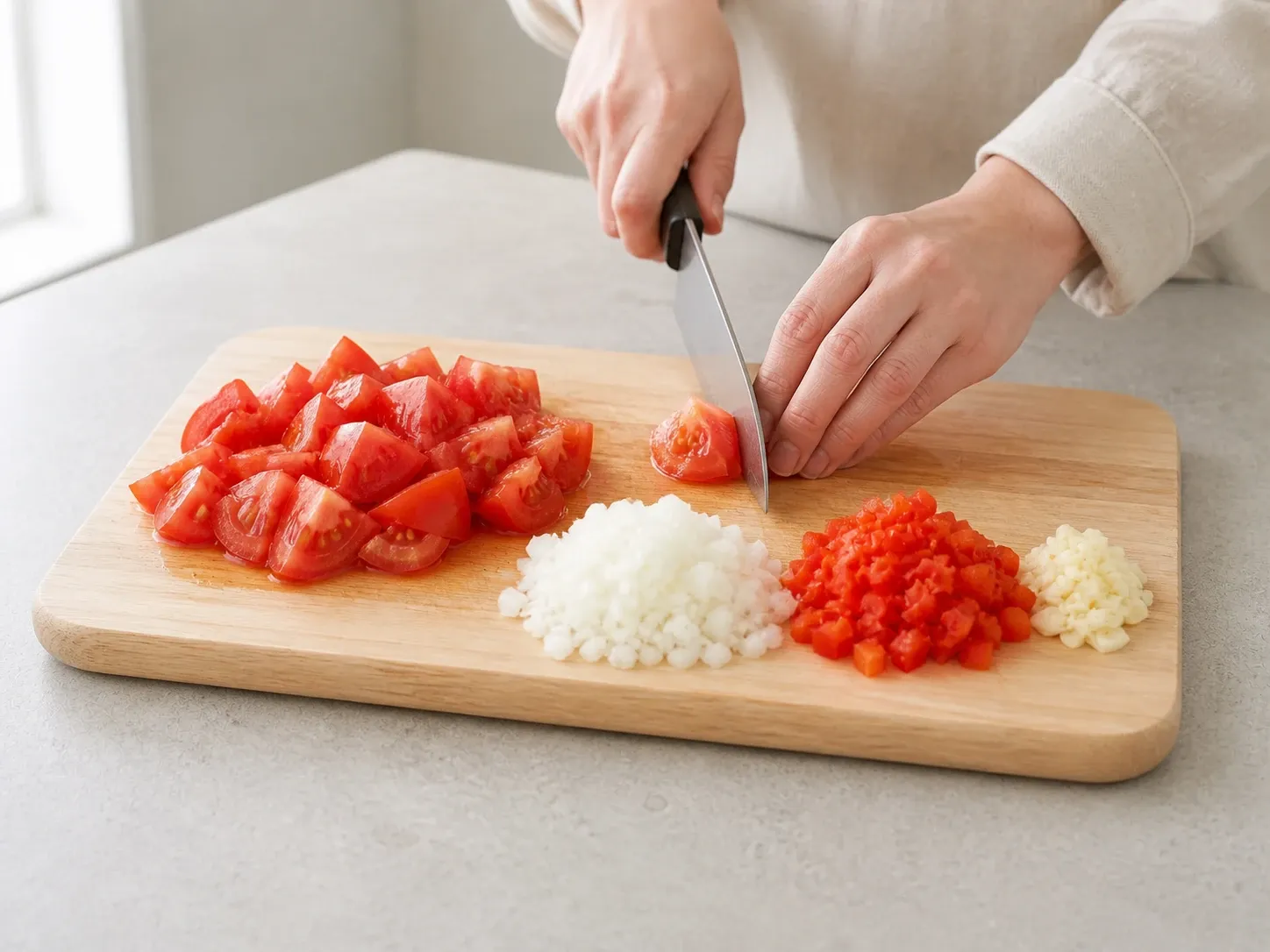 토마토 토마토 샥슈카 1단계