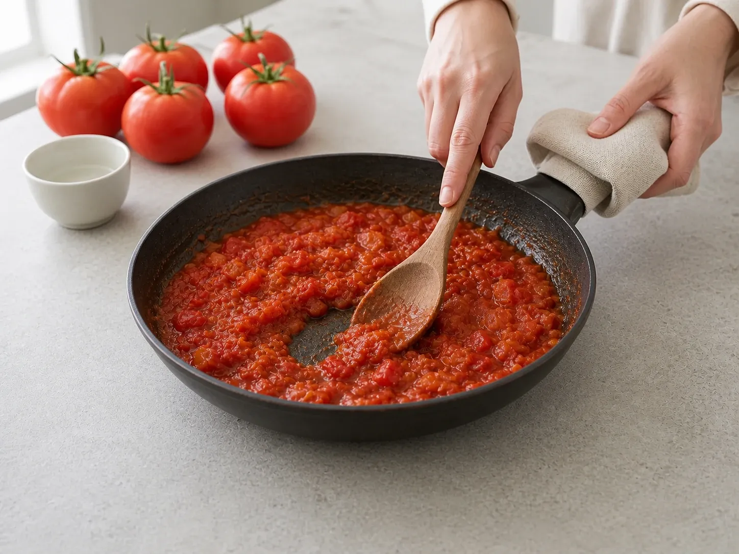 토마토 토마토 샥슈카 3단계