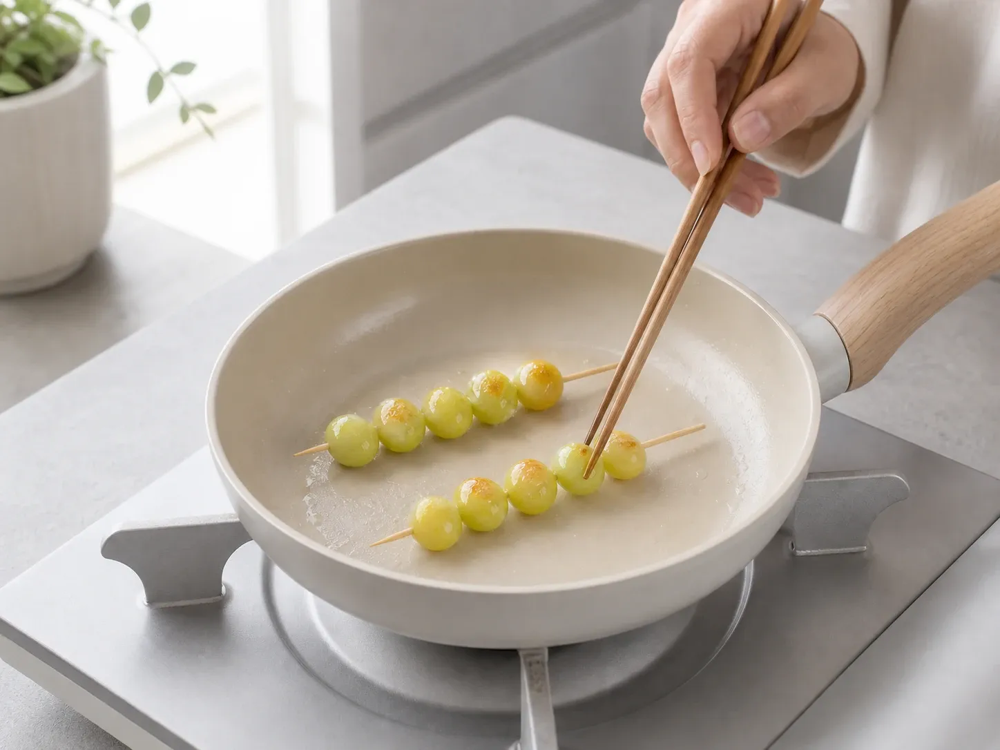 은행 꼬치구이 (하루치 딱 맞게) 4단계 (확대)