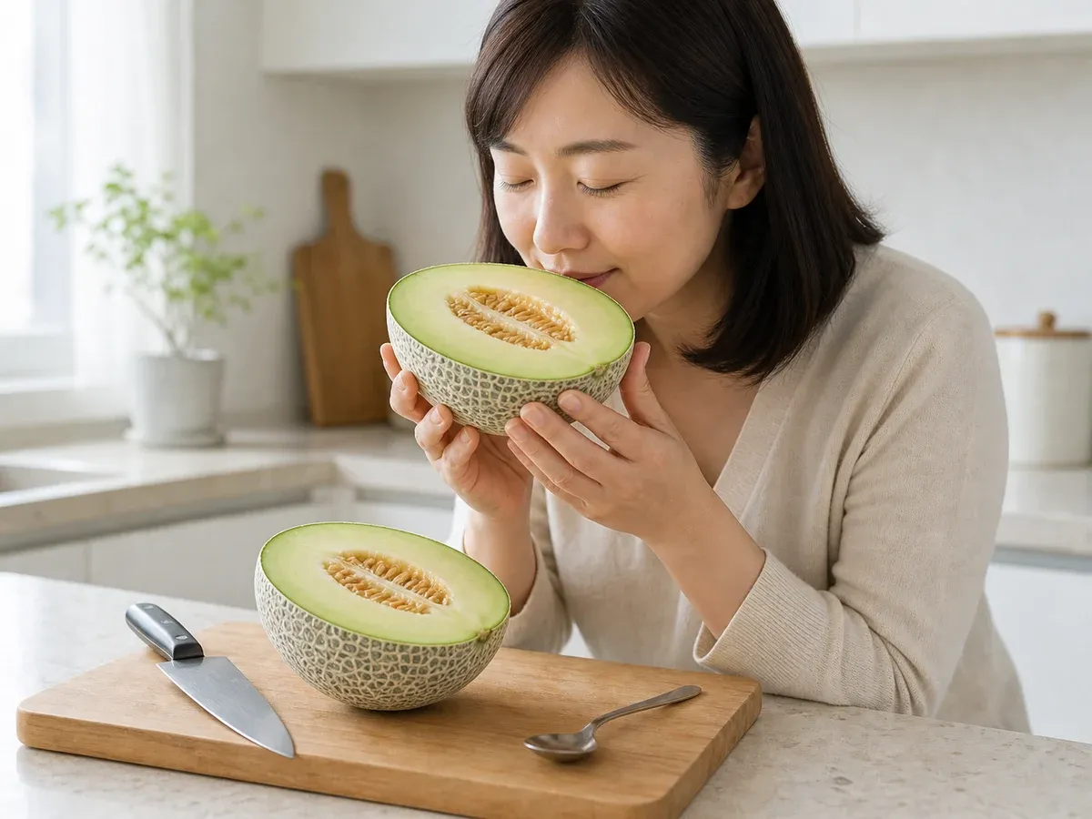 멜론 먹어도 될까 판단하기 1단계 (확대)