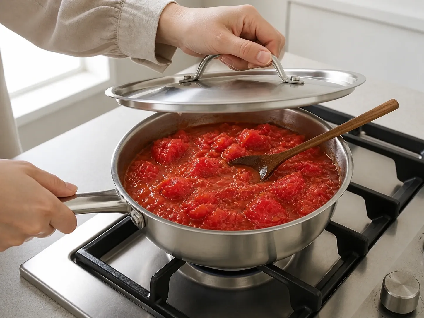 토마토 기본 토마토소스 4단계