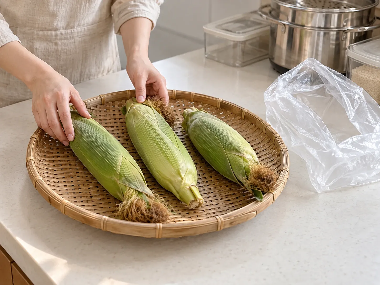 옥수수 실온 보관 (권하지 않아요) 2단계