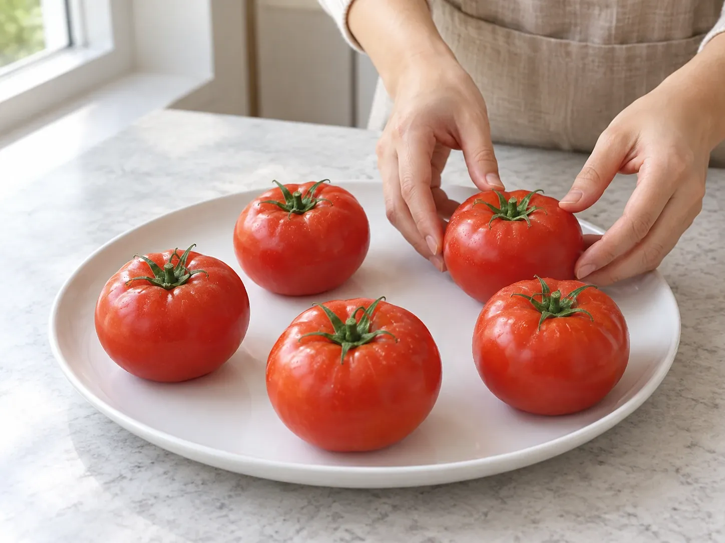 토마토 완숙은 실온에서 빨리 먹기 1단계