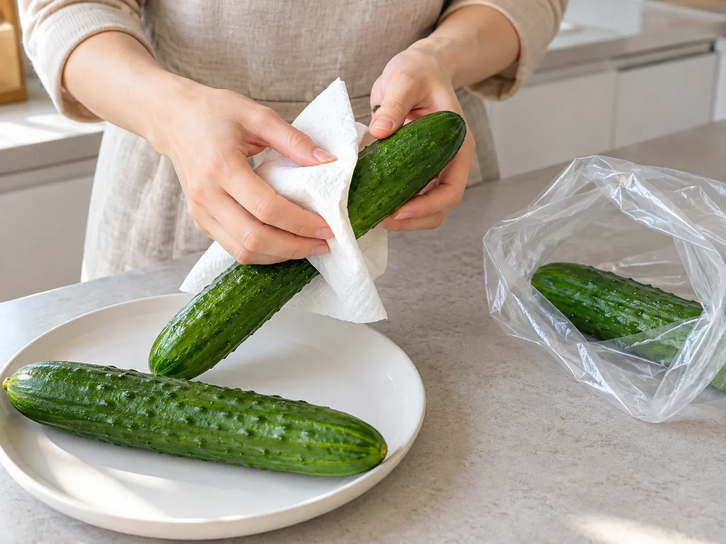 오이 곧 먹을 거면 서늘한 실온에 1단계