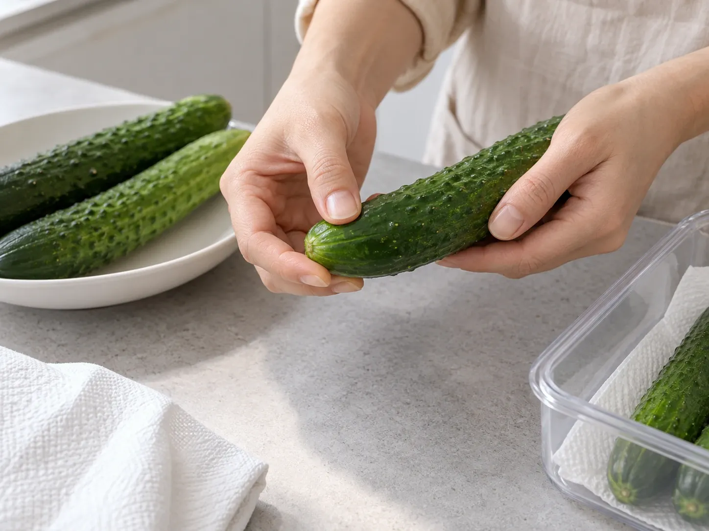 오이 곧 먹을 거면 서늘한 실온에 3단계
